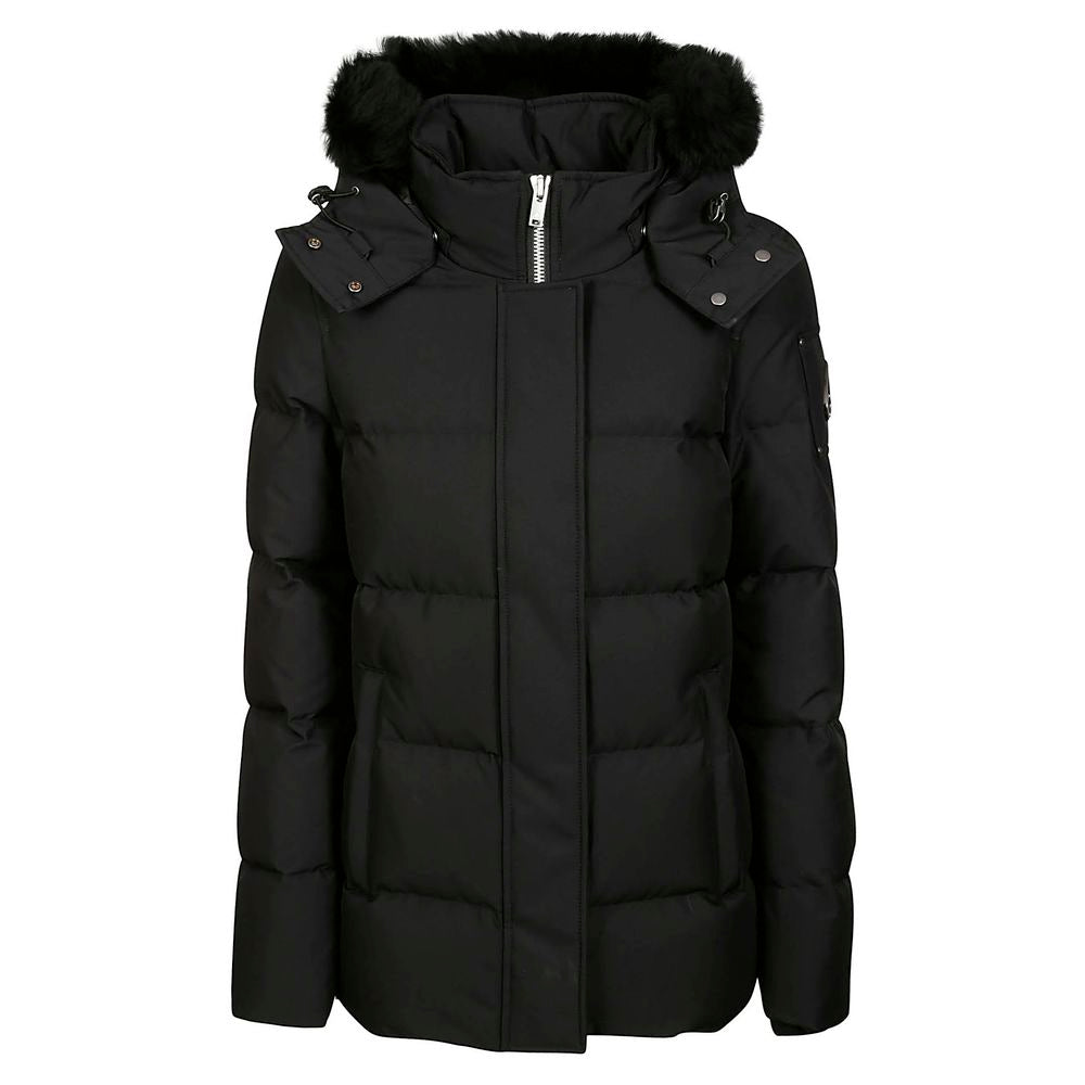 Moose Knuckles Schwarze Polyesterjacke & Mantel