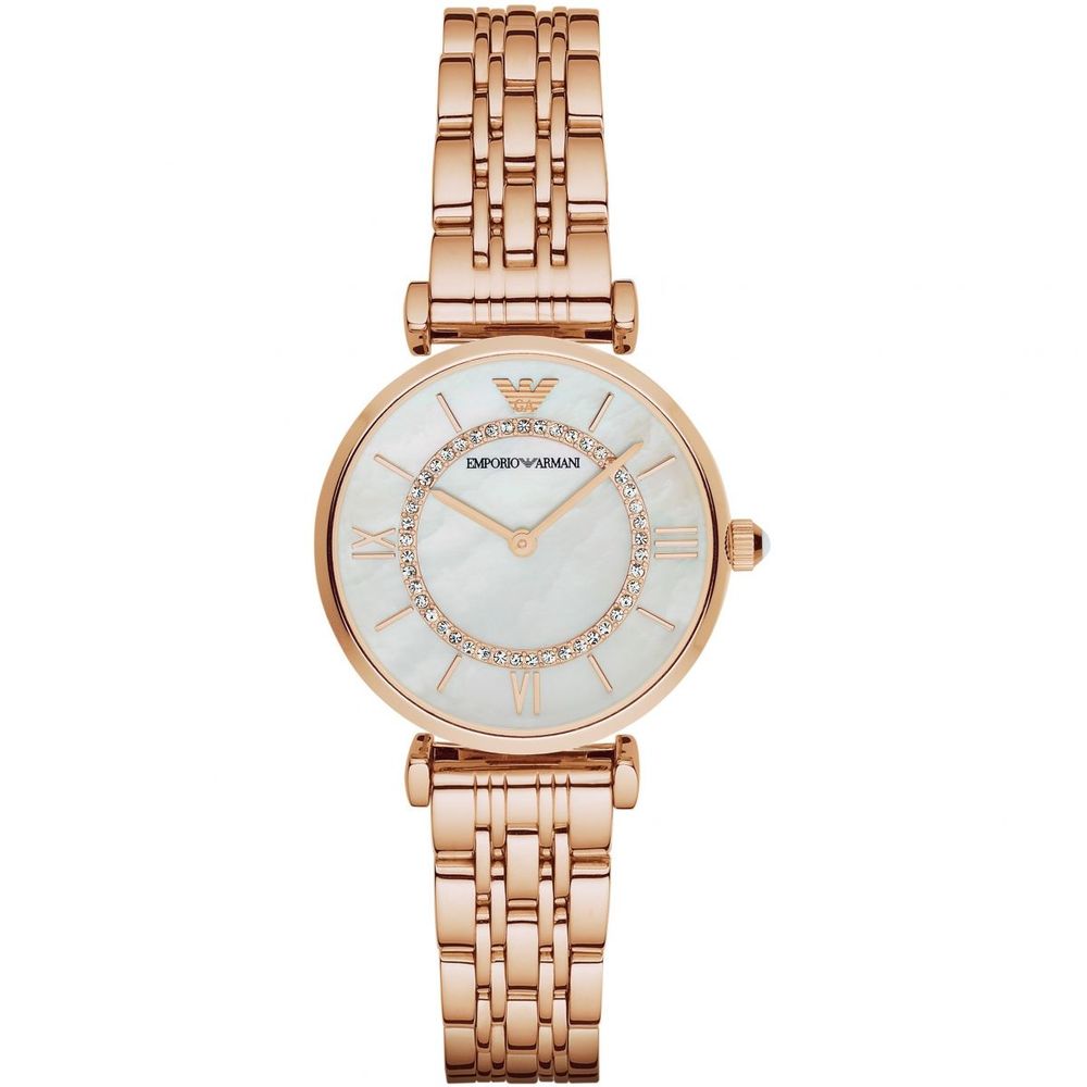 Armani Roségoldene Edelstahluhr