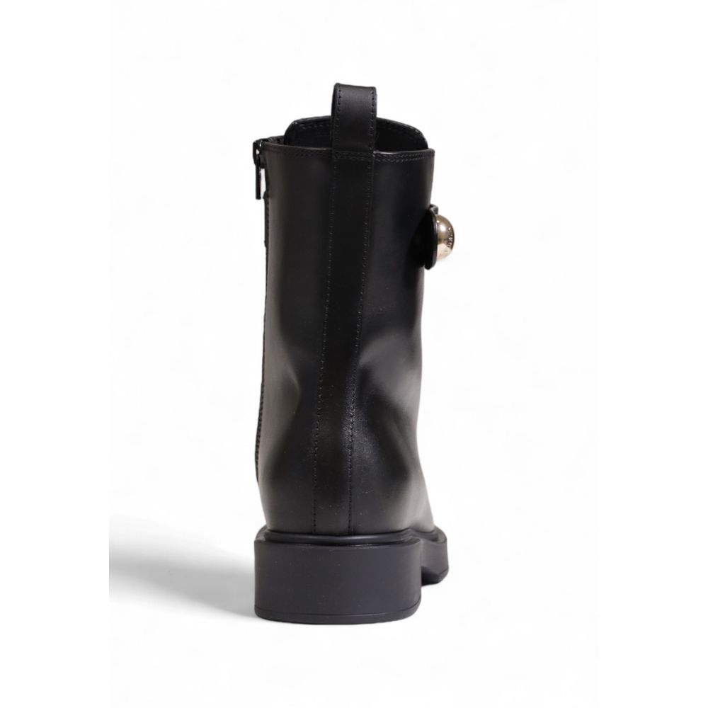 Furla Schwarzes Leder Boot