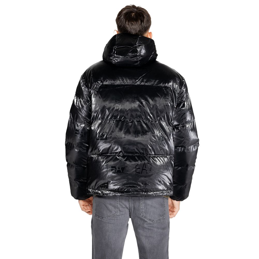 EA7 Emporio Armani Schwarze Polyesterjacken & Mantel