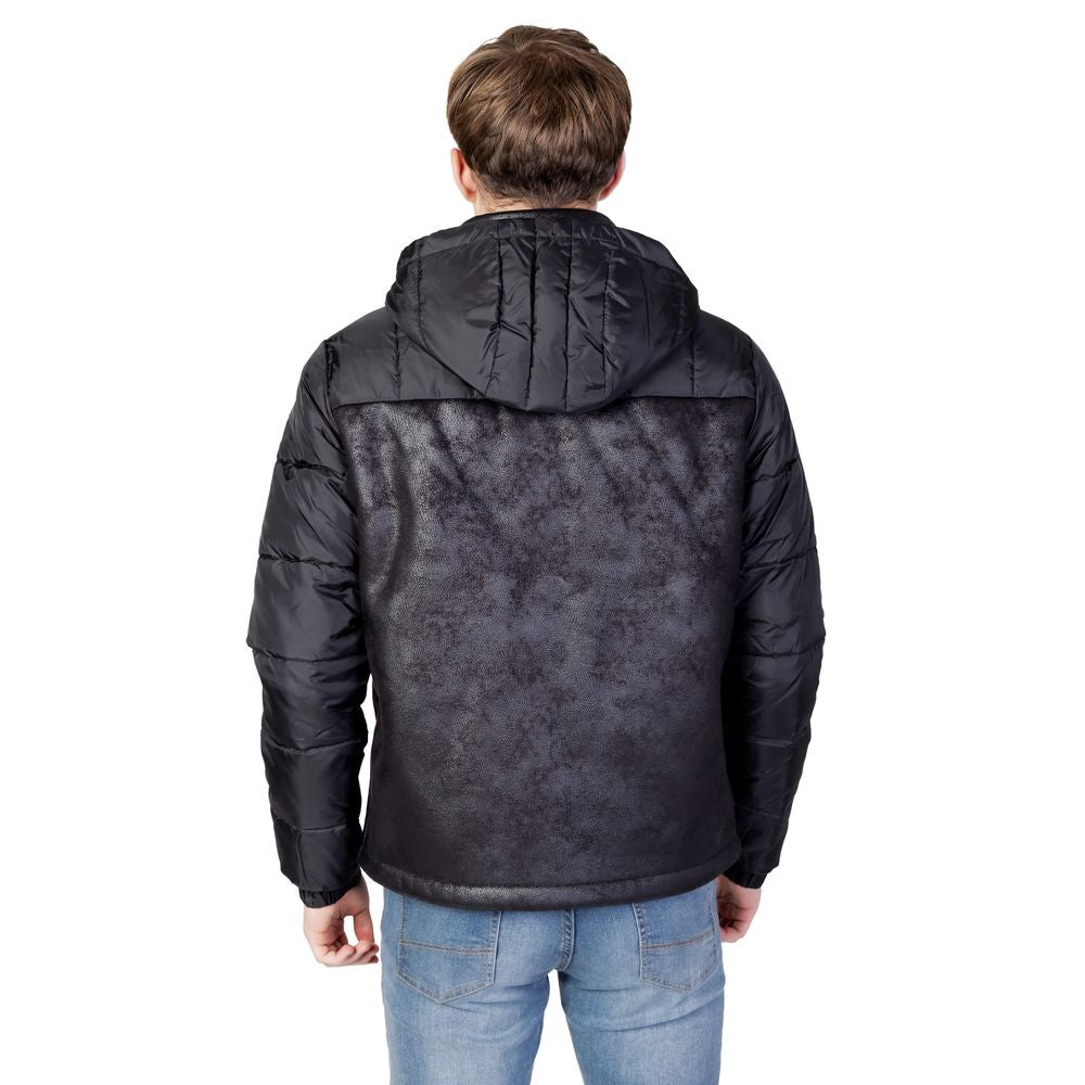 EA7 Emporio Armani Schwarze Polyesterjacken & Mantel