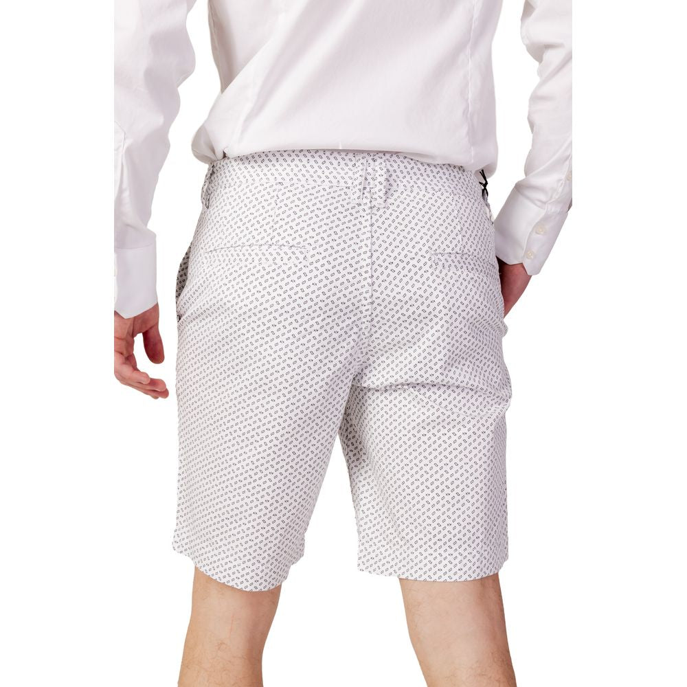 Armani Exchange Weiße Baumwoll -Bermuda