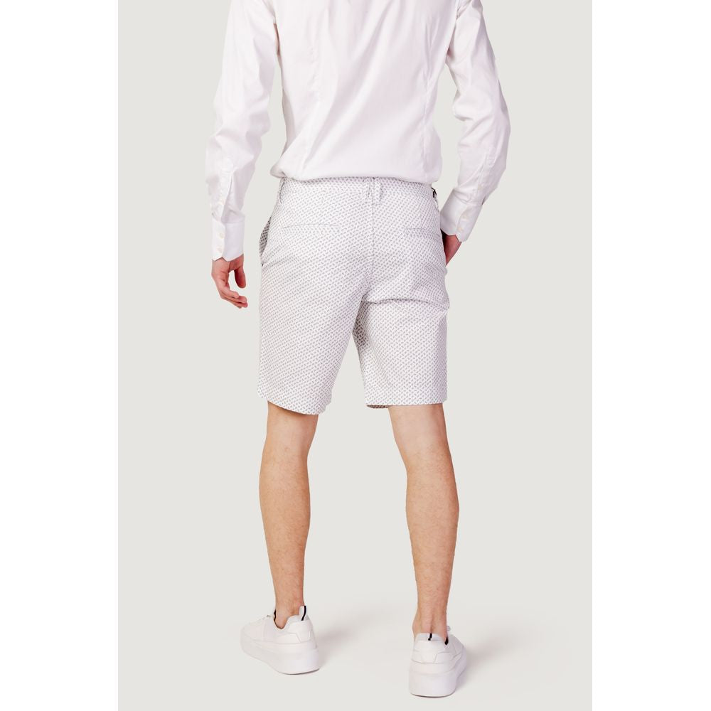 Armani Exchange Weiße Baumwoll -Bermuda