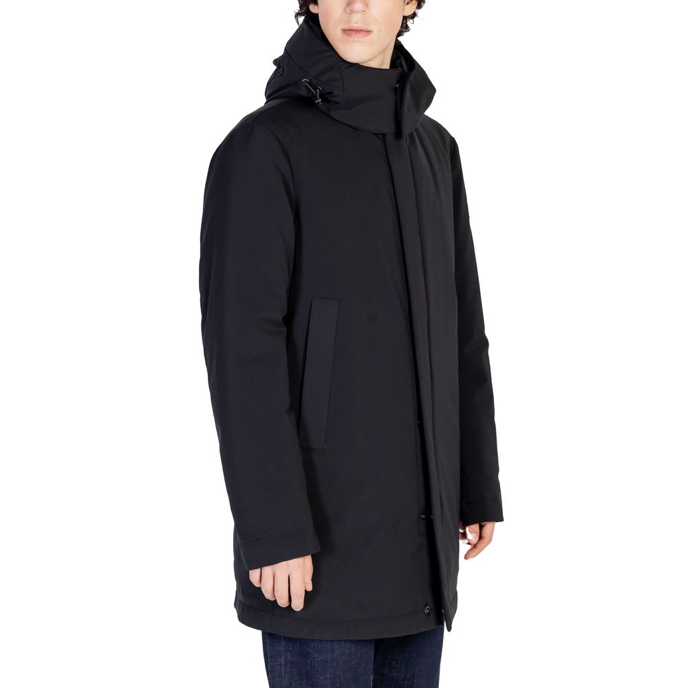Peuterey Schwarze Polyesterjacken & Mantel
