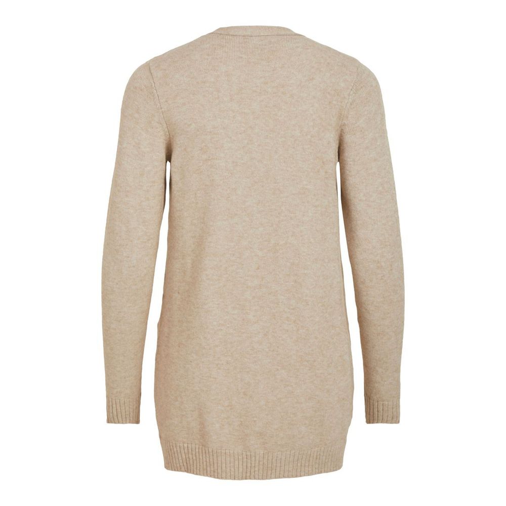 Vila Kleidung Beige Viskose Strickjacke
