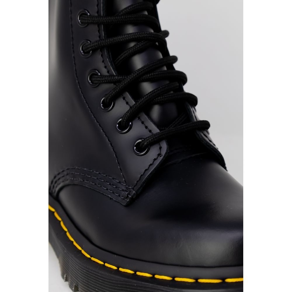 Dr. Martens Schwarzes Leder Boot
