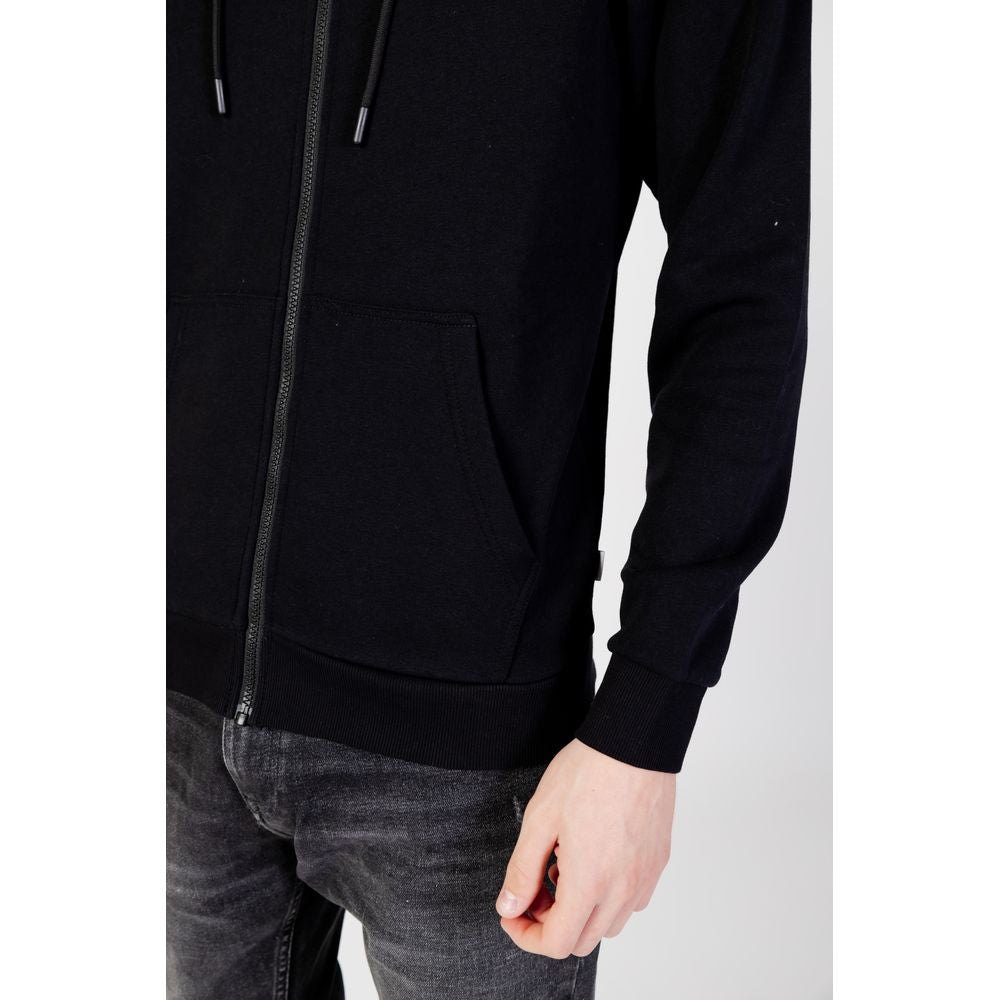 Jack Jones Black Polyester Hoody