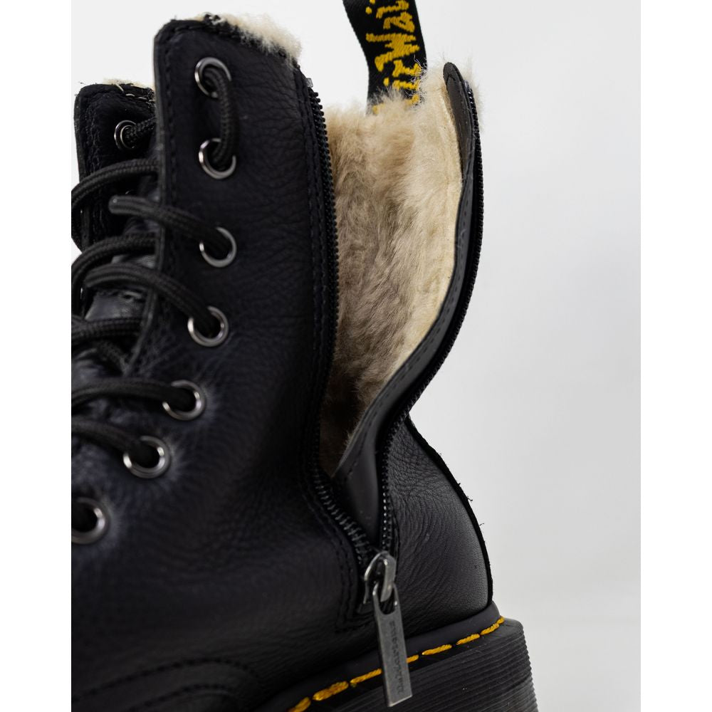 Dr. Martens Schwarzes Leder Boot