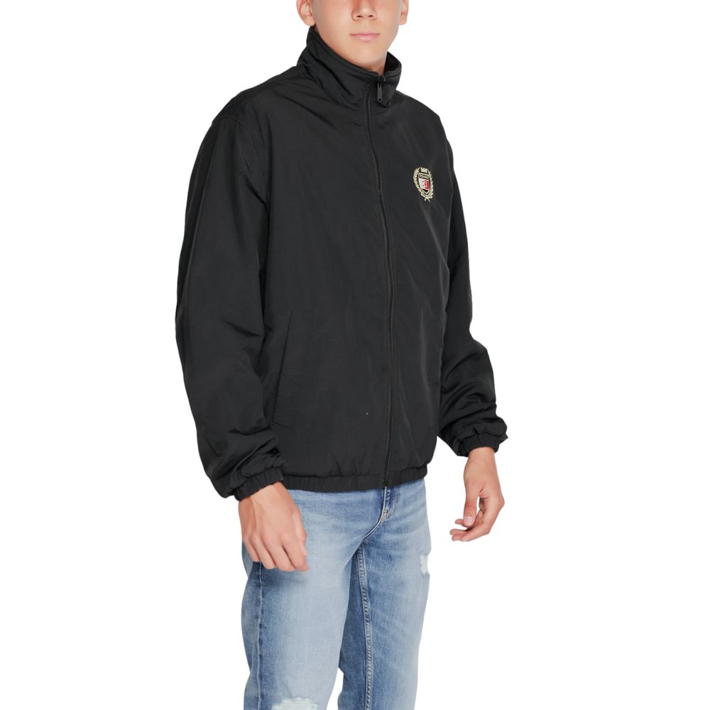 Tommy Hilfiger Jeans Schwarze recycelte Polyesterjacken & Mantel