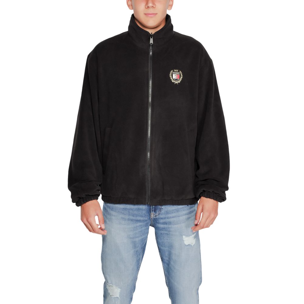 Tommy Hilfiger Jeans Schwarze recycelte Polyesterjacken & Mantel