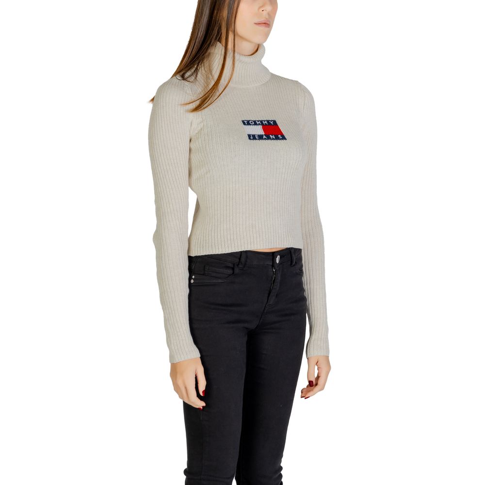 Tommy Hilfiger Jeans Beige recycelter Polyesterpullover