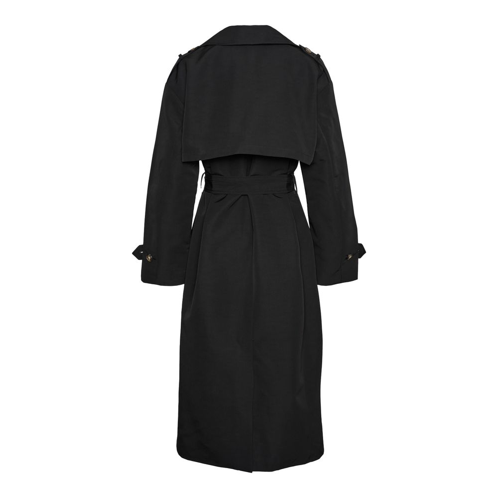 Vero Moda Schwarzer Polyester -Grabenschicht