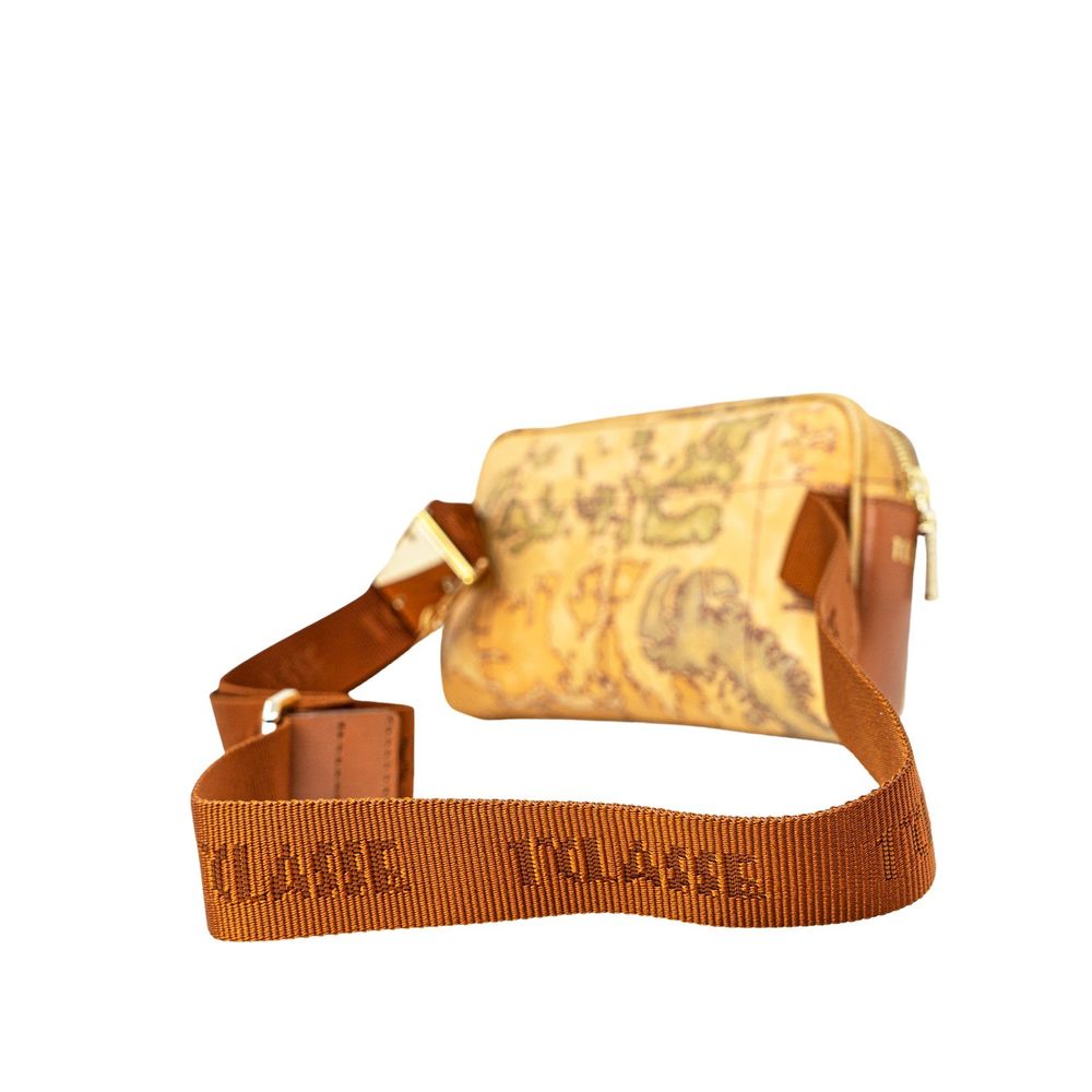 Alviero Martini Prima Classe Beige Ledergürtelbeutel