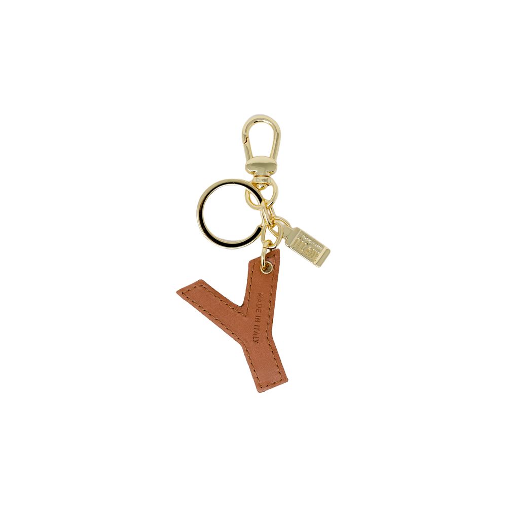 Alviero Martini Prima Classe Beige Artificial Lederschlüsselkette