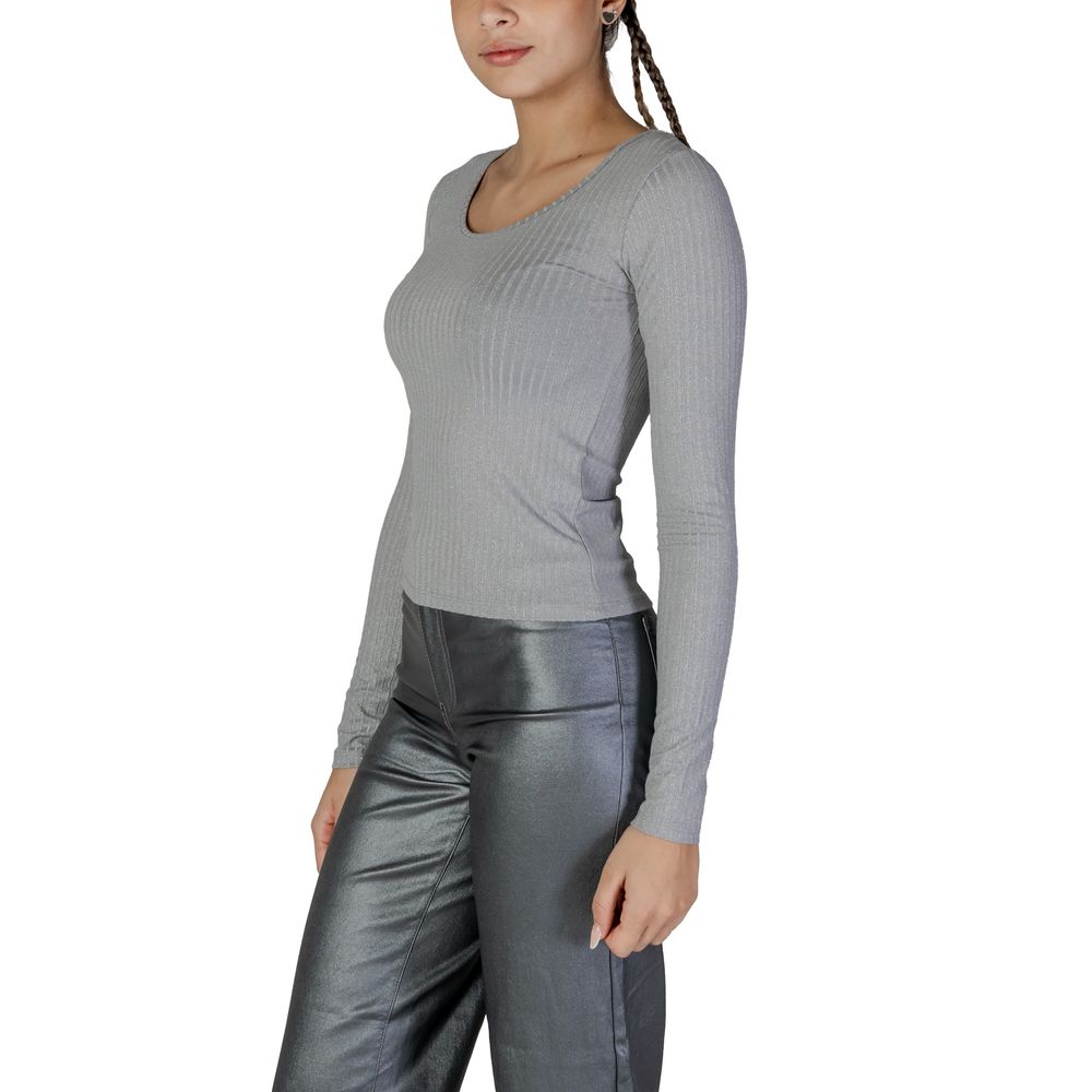 Vero Moda Silber recycelte Polyester lang Sleeve