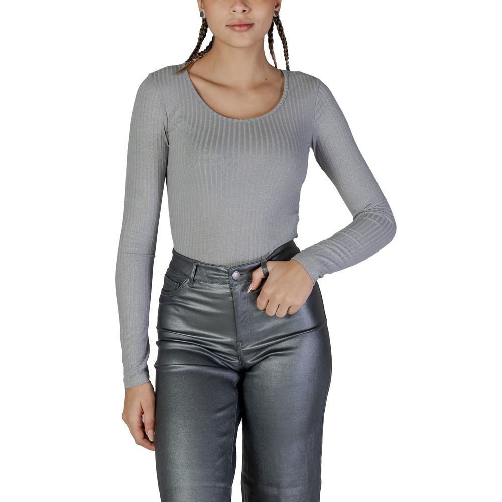 Vero Moda Silber recycelte Polyester lang Sleeve