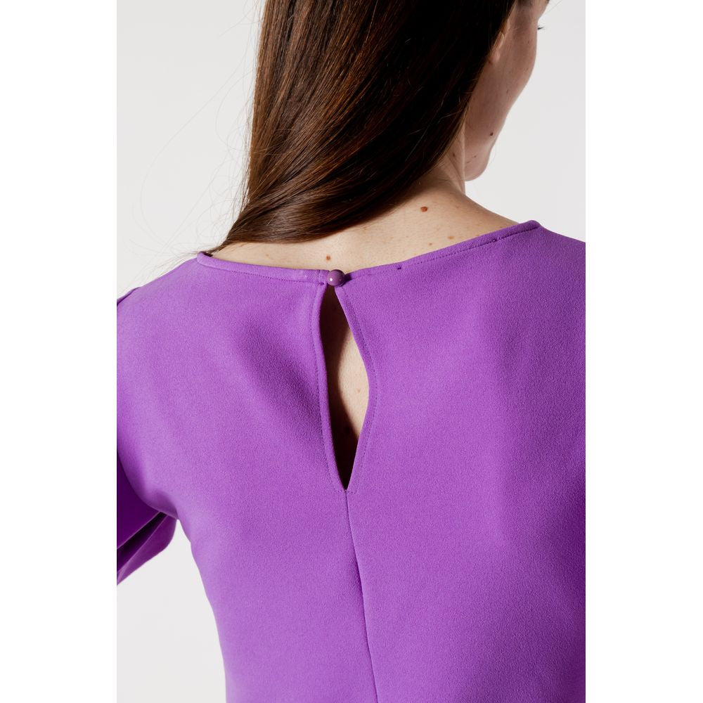 Rinascimento Paarse polyester midi