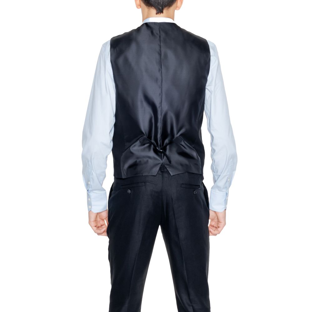 Antony Morato Black Leinen Weste