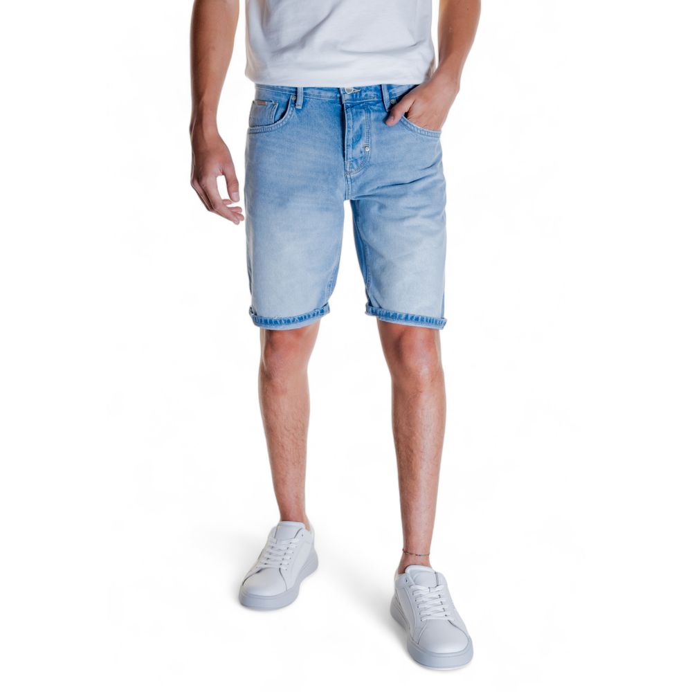 Antony Morato Hellblau Baumwollbermuda