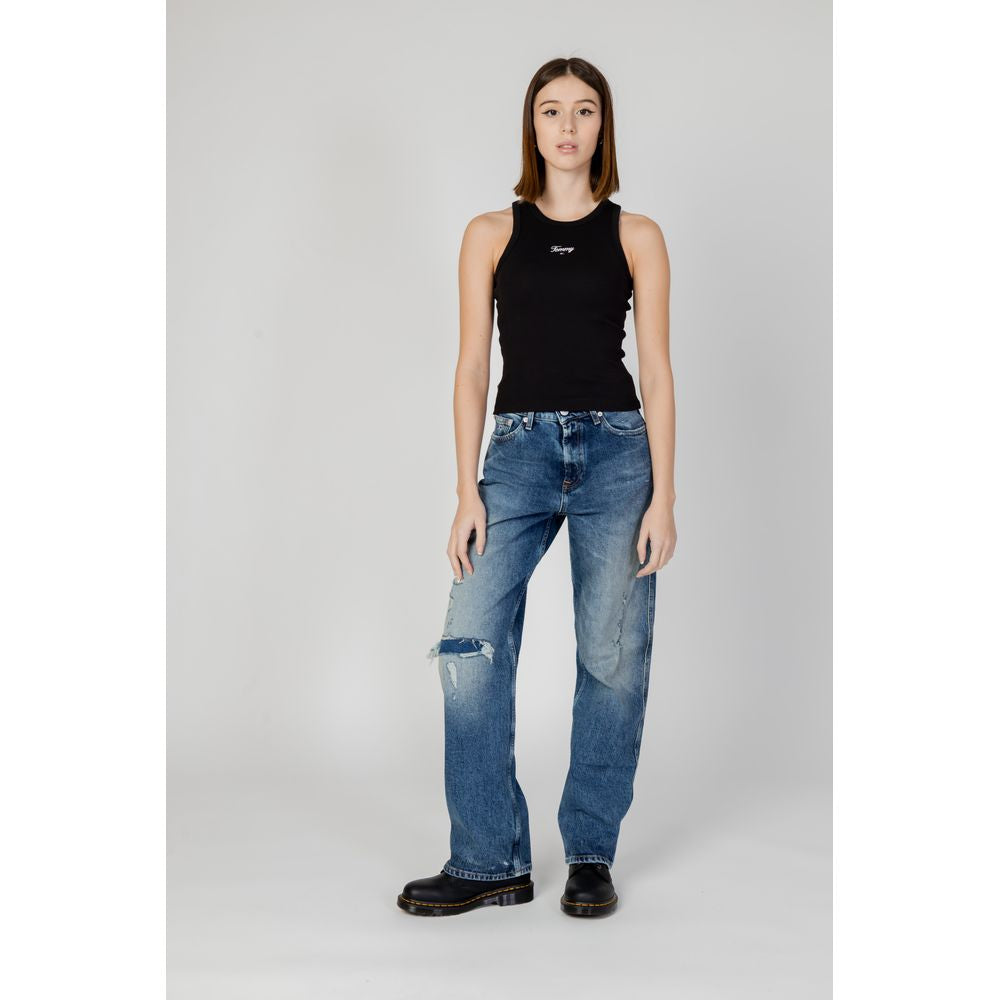 Tommy Hilfiger Jeans Blau recycelte Baumwollmutter Jean