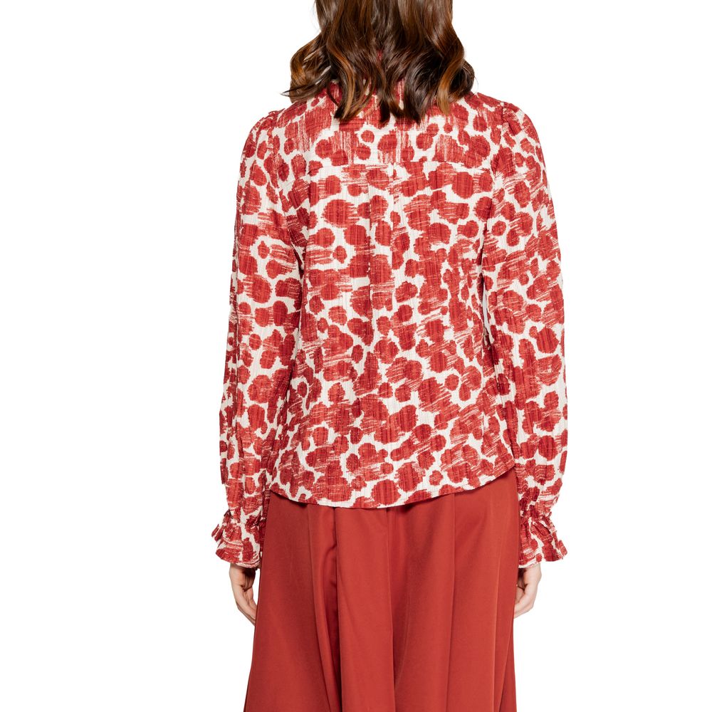 Vero Moda Rotes Polyesterhemd