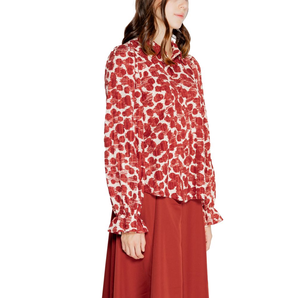 Vero Moda Rotes Polyesterhemd