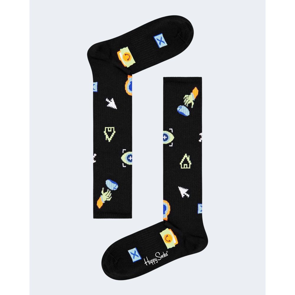 Happy Socks Schwarze Baumwollsocke
