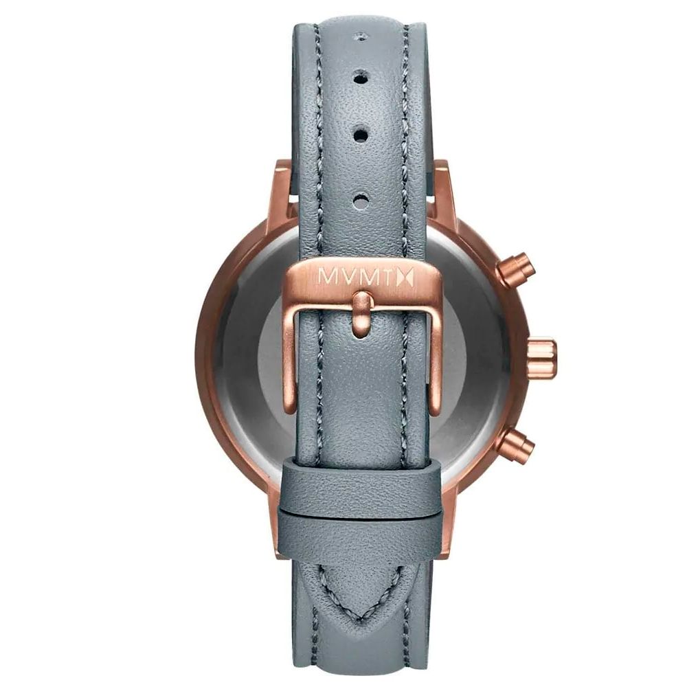 MVMT Graue Lederuhr