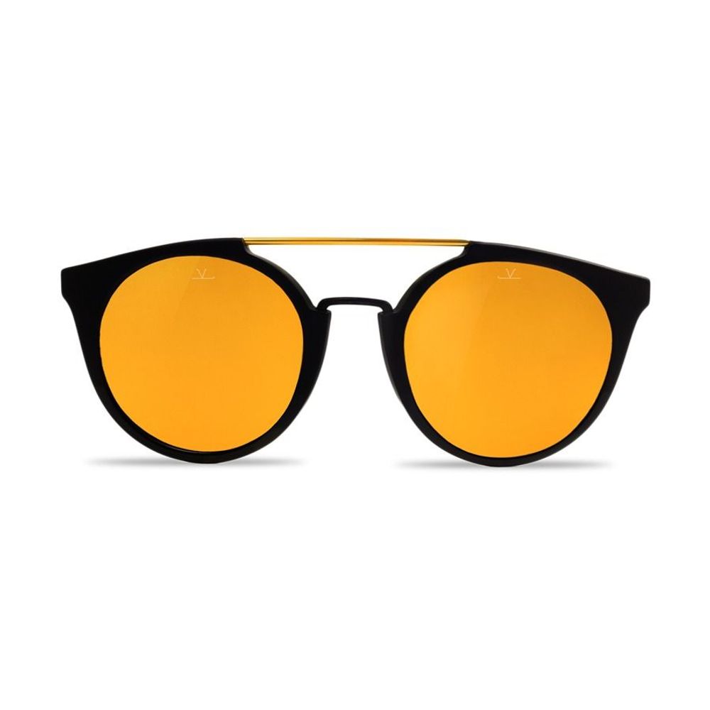 Vuarnet Schwarze Acetat -Sonnenbrille