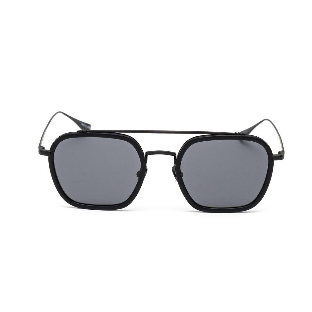 Belstaff Schwarze Edelstahl -Sonnenbrille