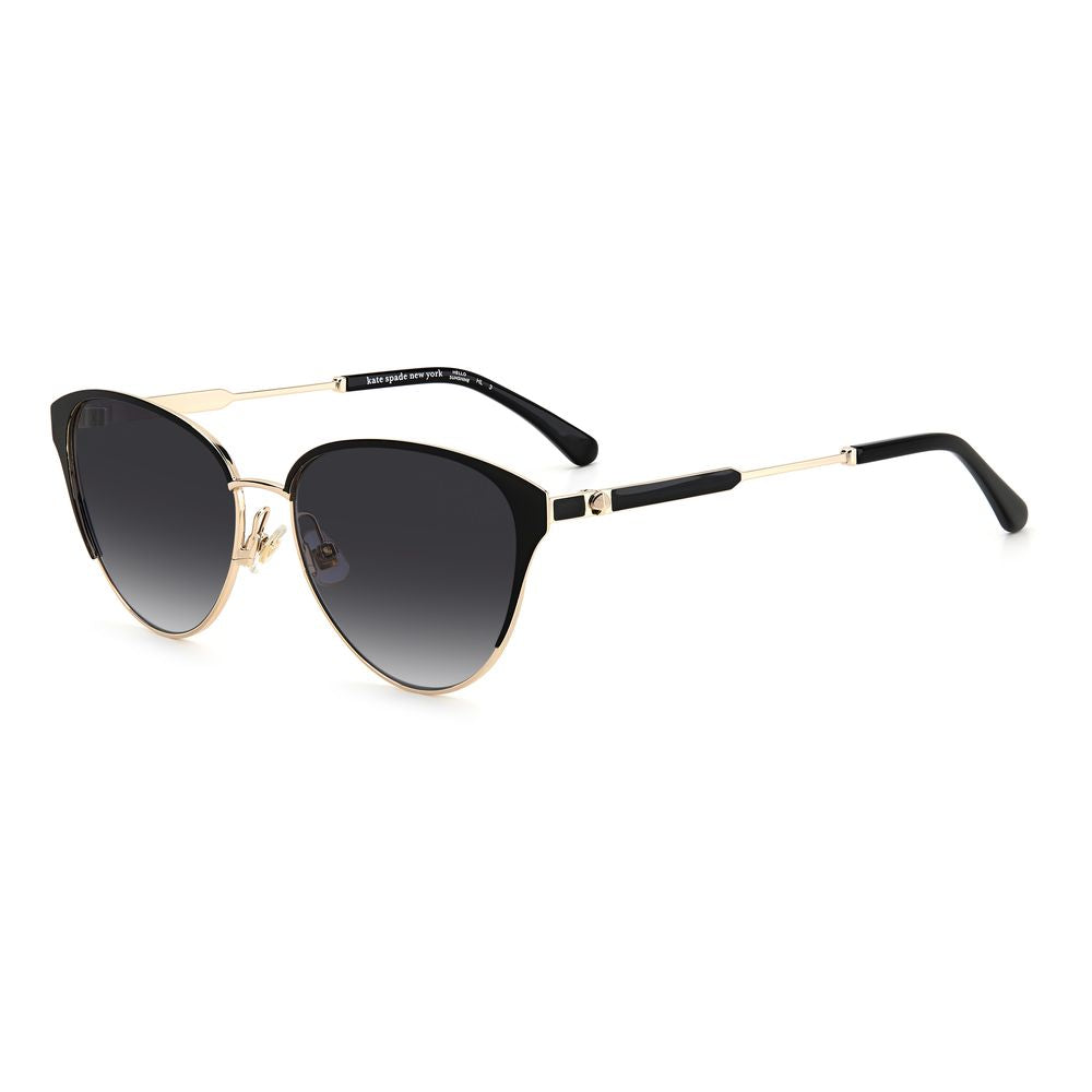 Kate Spade Schwarze Metall -Sonnenbrille