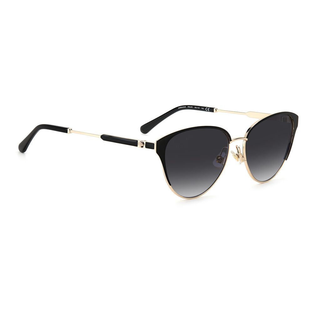 Kate Spade Schwarze Metall -Sonnenbrille