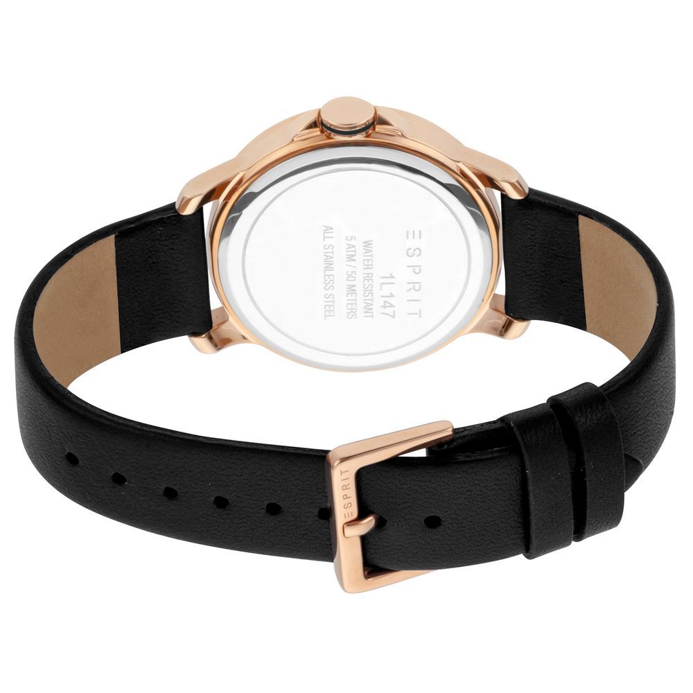 Esprit Roségold Leder Uhr