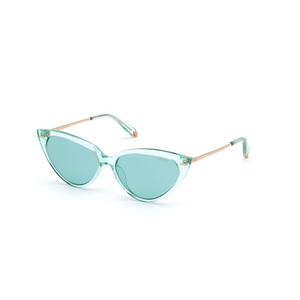 Emilio Pucci Braune Acetat -Sonnenbrille