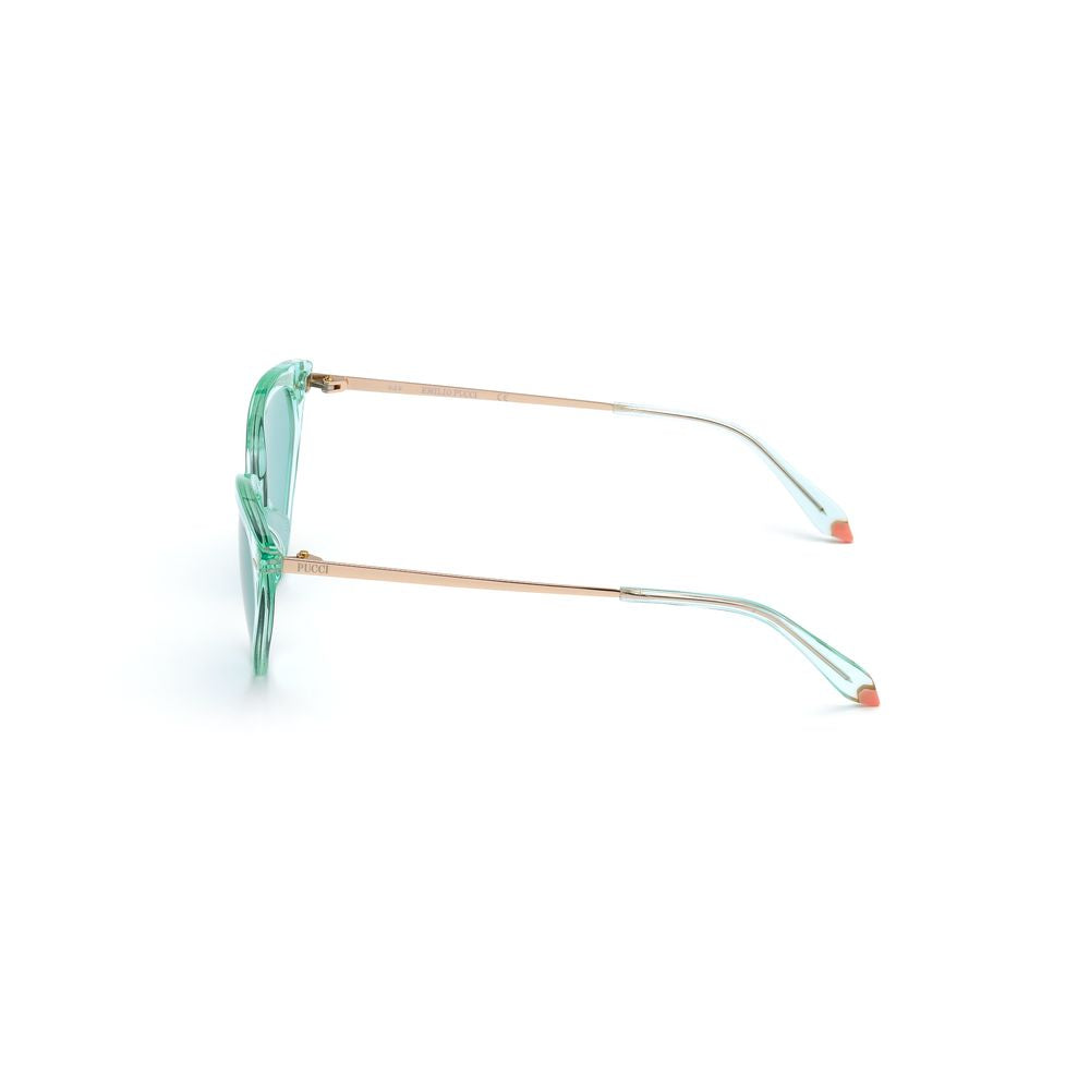 Emilio Pucci Braune Acetat -Sonnenbrille