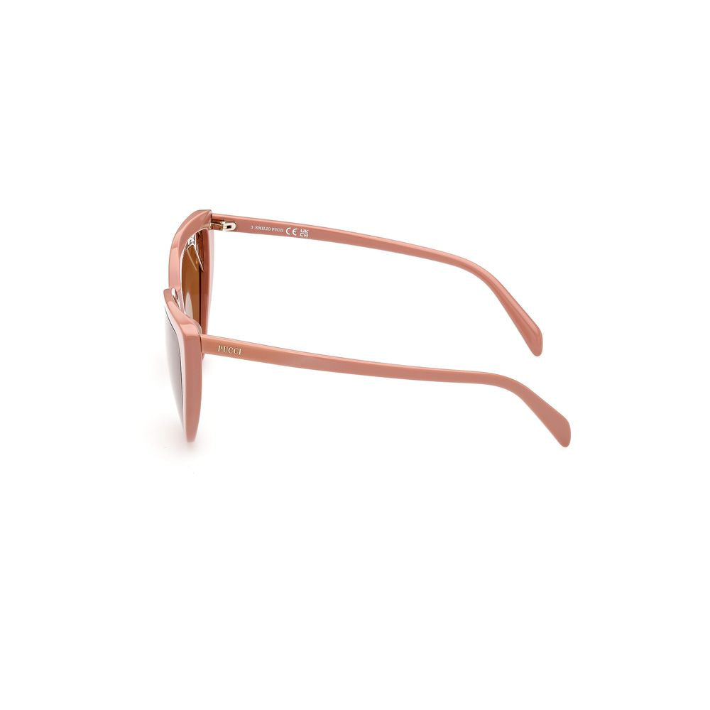 Emilio Pucci Braune Acetat -Sonnenbrille