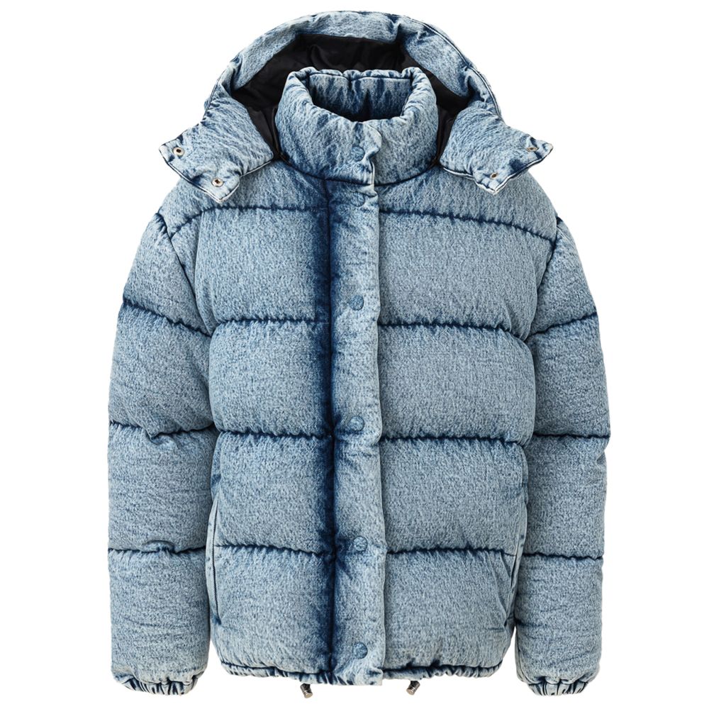 Miu Miu Blaue Polyesterjacken & Mantel