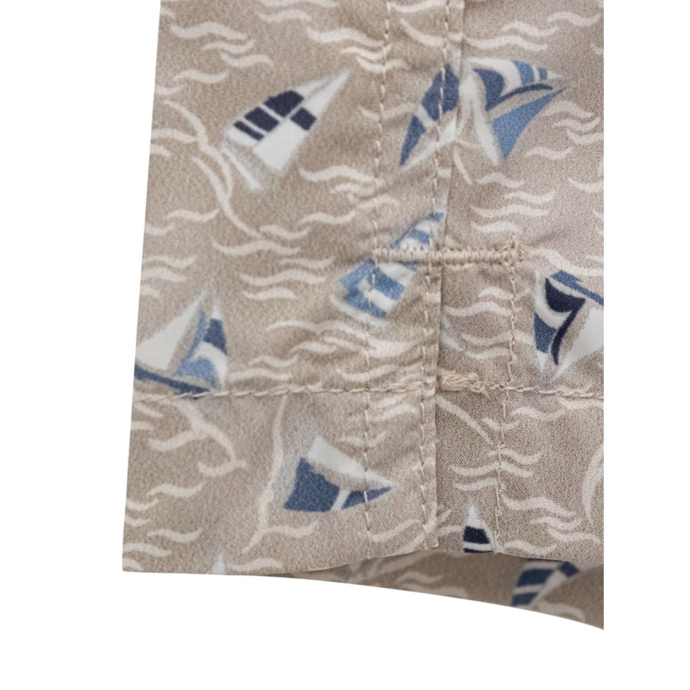 Canali Beige Polyester schwimmen kurze hose