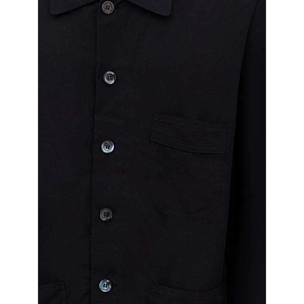Tom Ford Schwarzes Lyocell -Hemd
