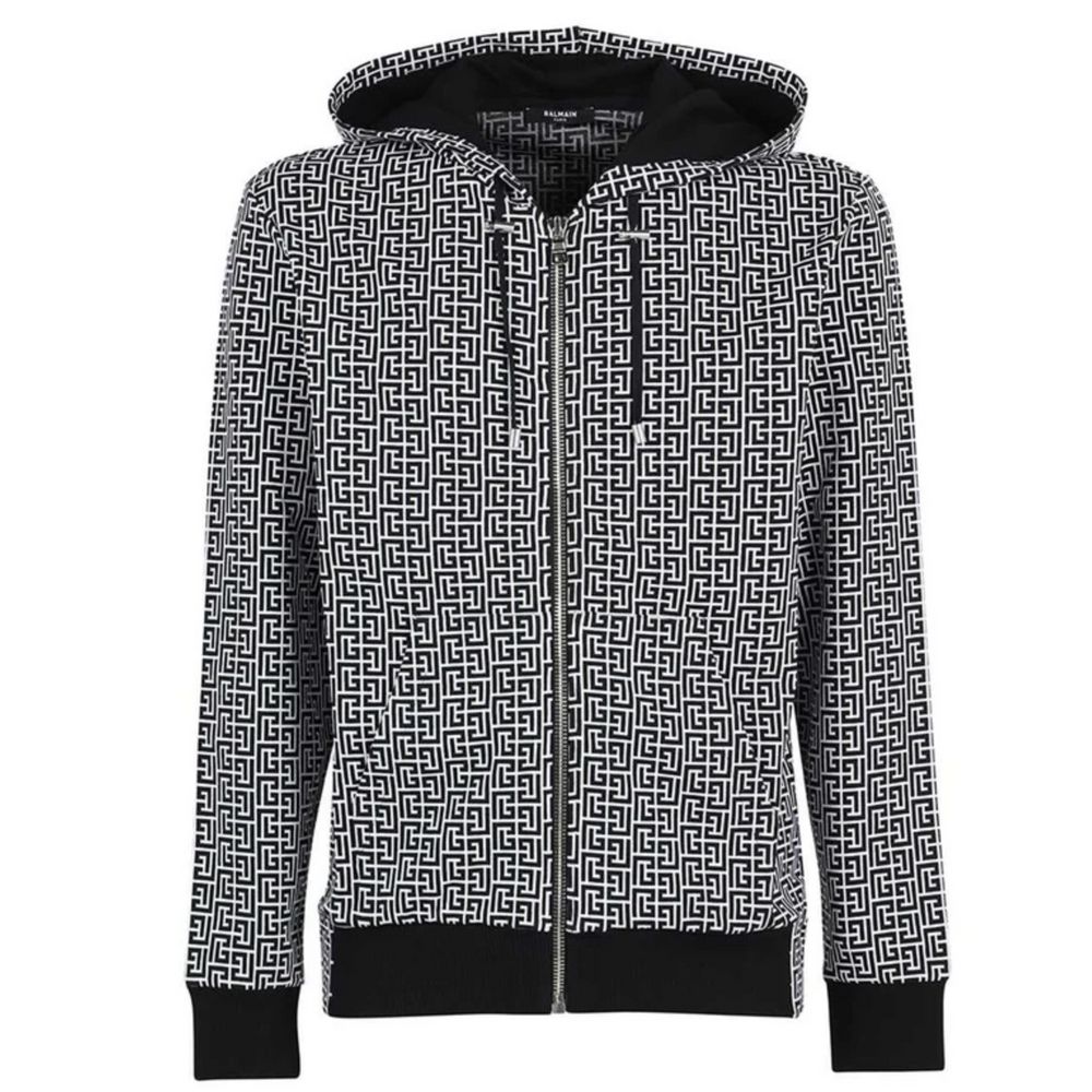 Balmain Schwarzer Baumwollpullover