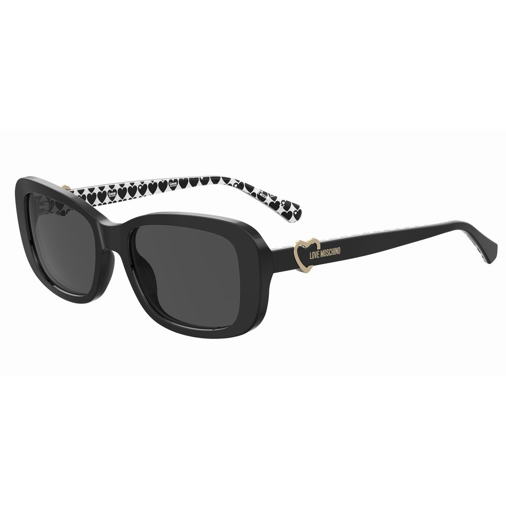 Love Moschino Schwarze Acetat -Sonnenbrille