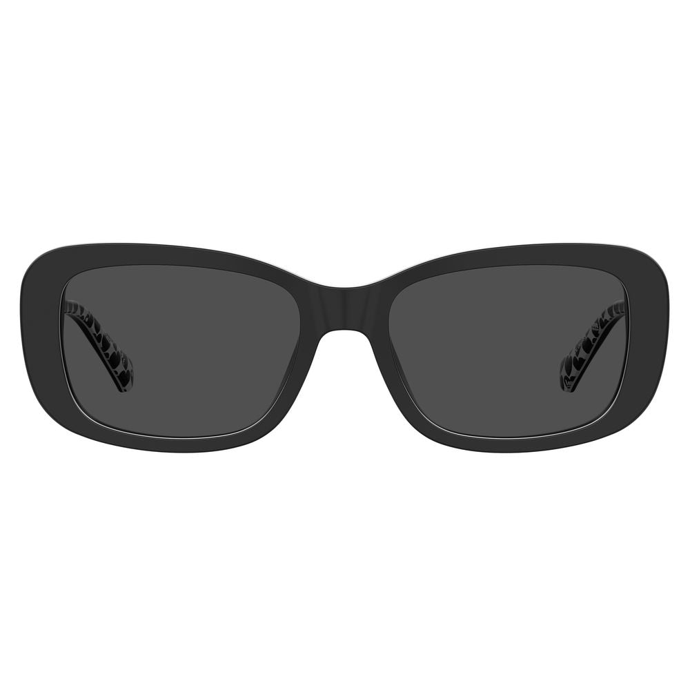 Love Moschino Schwarze Acetat -Sonnenbrille