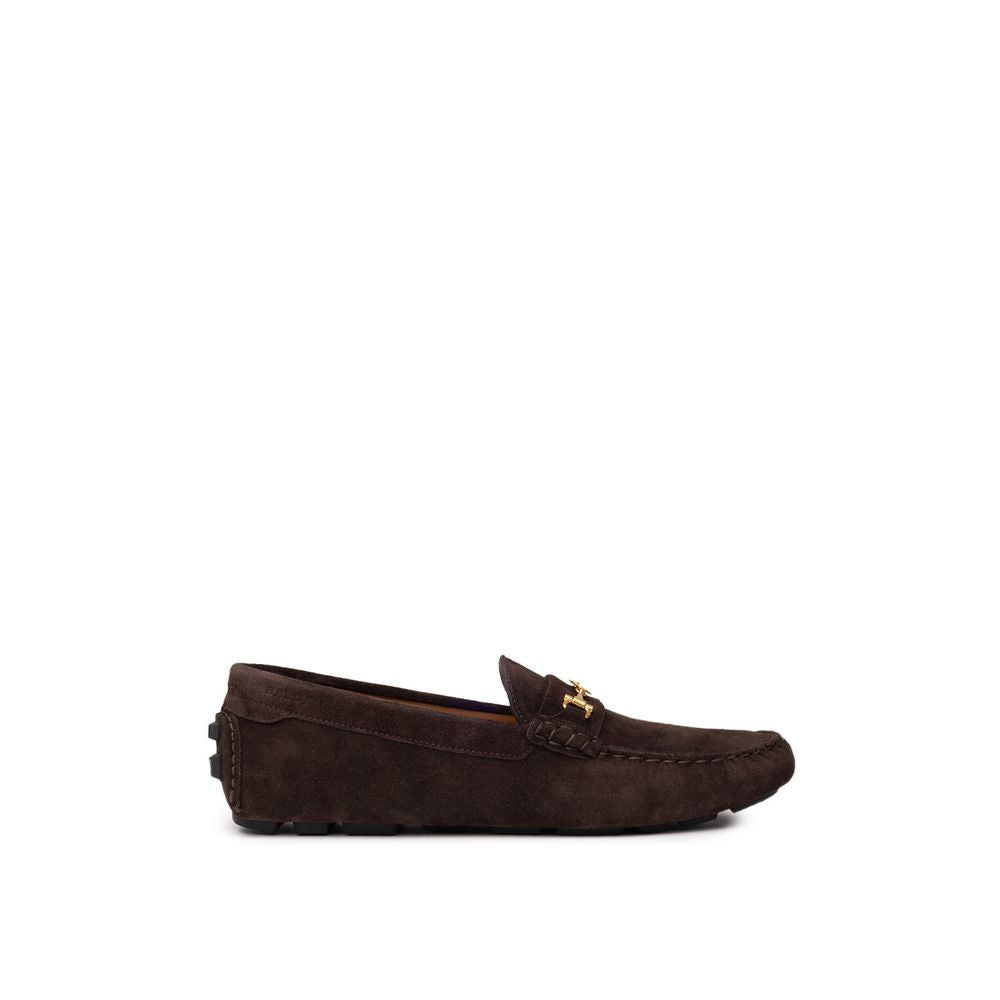 Bally Braunes Leder -Mokcassin