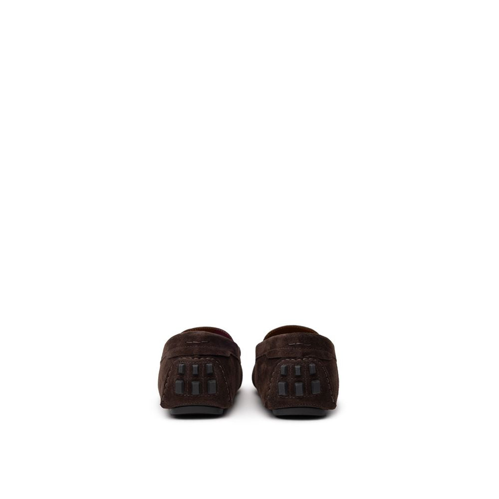 Bally Braunes Leder -Mokcassin
