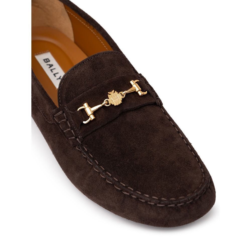 Bally Braunes Leder -Mokcassin