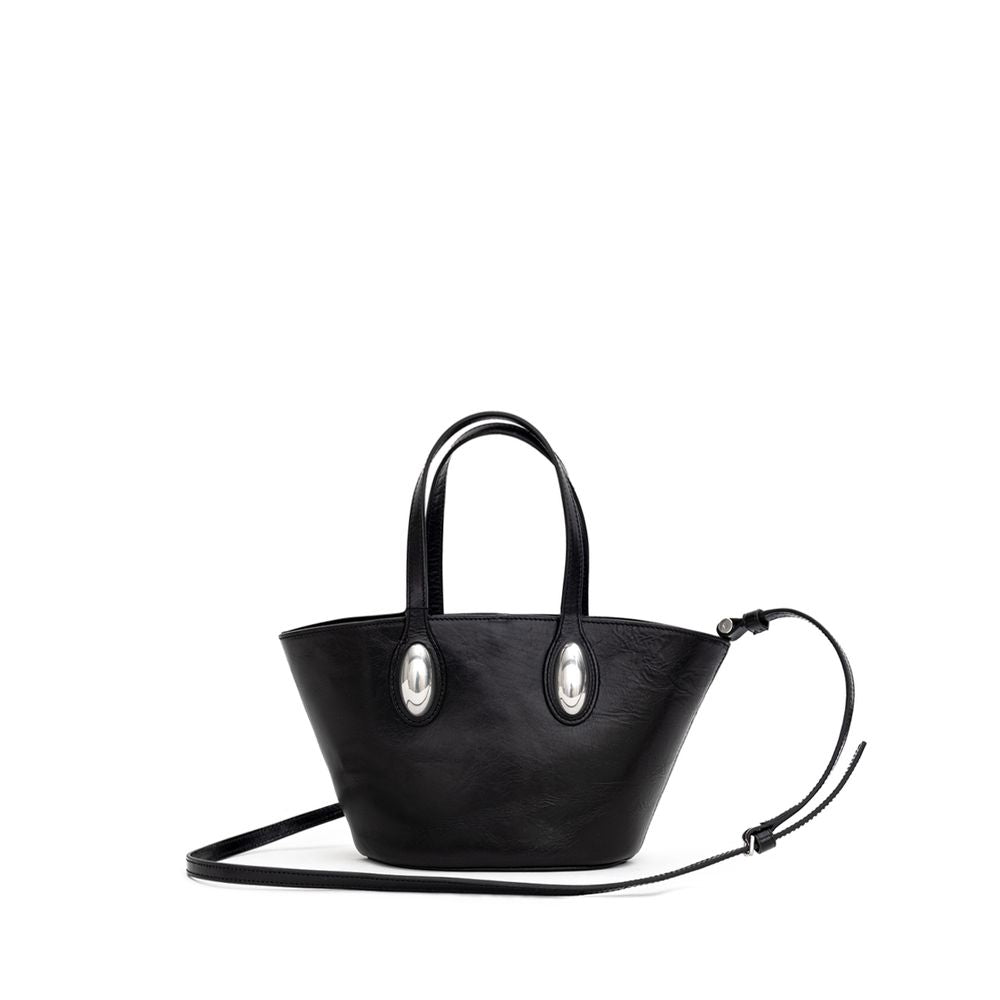 Alexander Wang Schwarze Leder -Umhängetasche