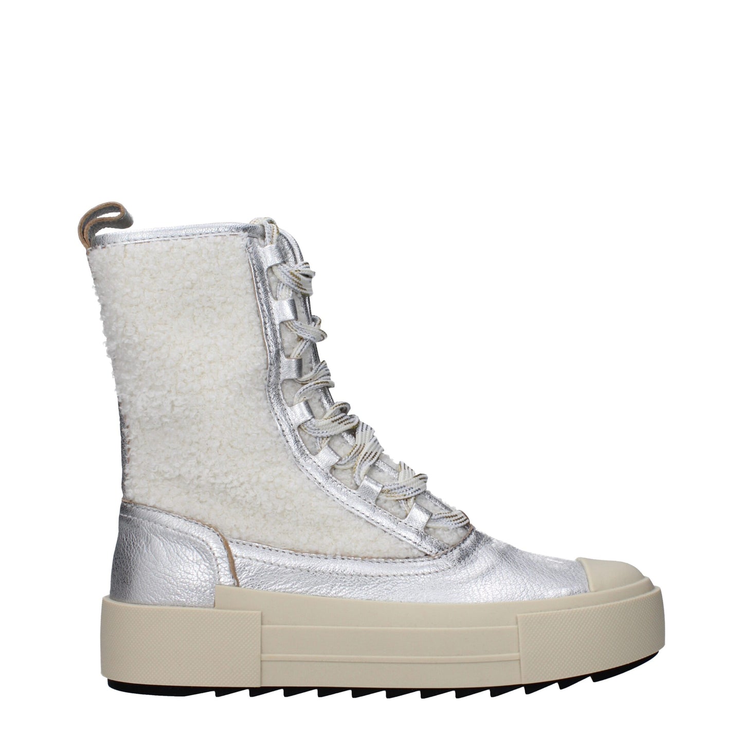 Philippe Model Graues Leder Ankle Boots