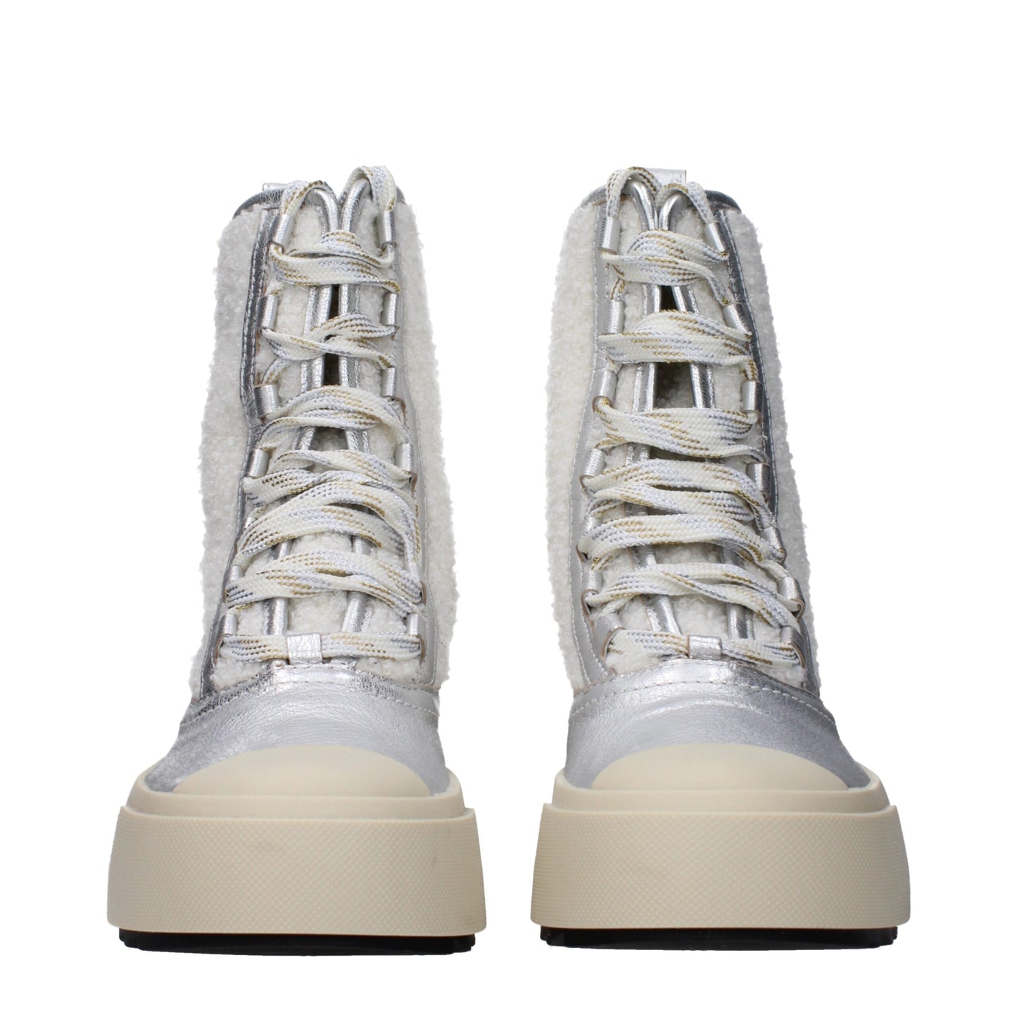 Philippe Model Graues Leder Ankle Boots