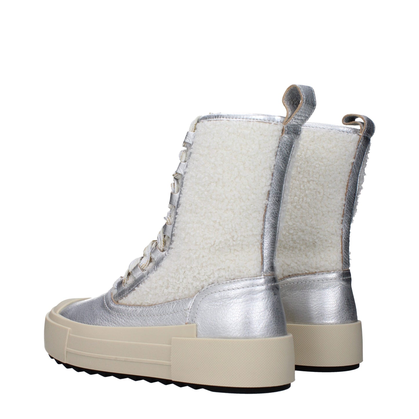 Philippe Model Graues Leder Ankle Boots