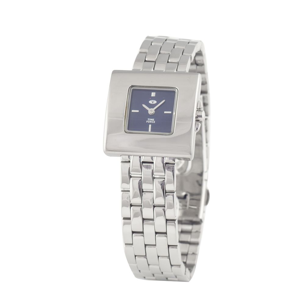 Time Force Silberne Edelstahluhr
